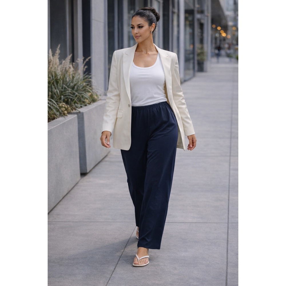 12th Tribe Satin Blazer Womens Small Ivory New Single Button Oversized Lapel